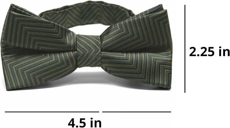 tiemart Pre-Tied Adjustable Men's Band Collar Bow Tie - Image 5